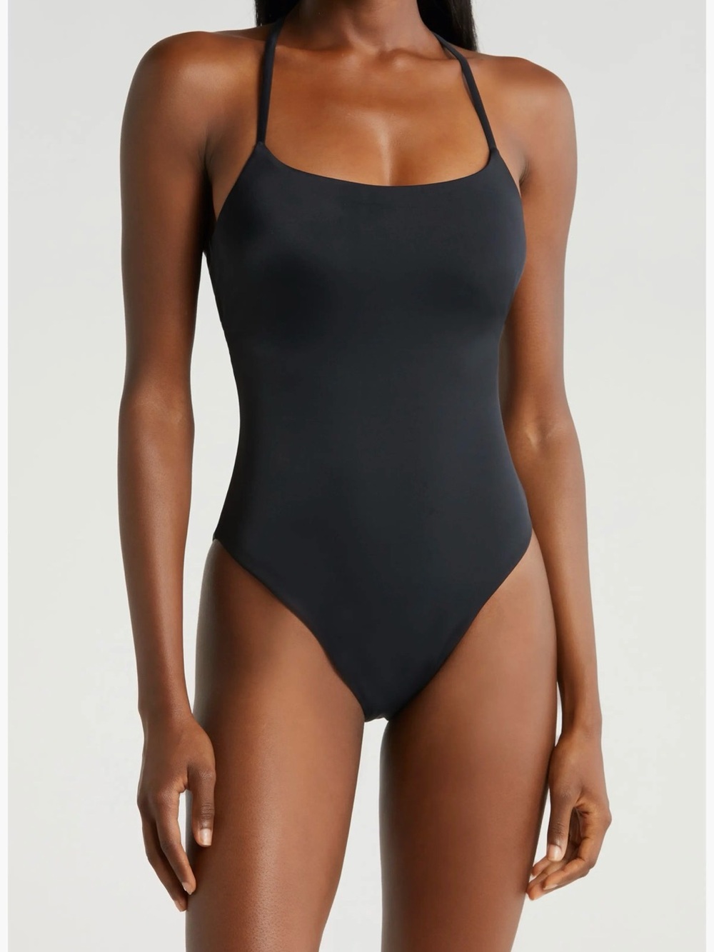 The Fiji Lace-Up Back One-Piece Swimsuit, Size M Tall, NWT